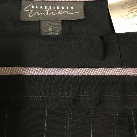 Classiques Entier skirt suit blue pinstripe size 6 - Picture 3 of 8